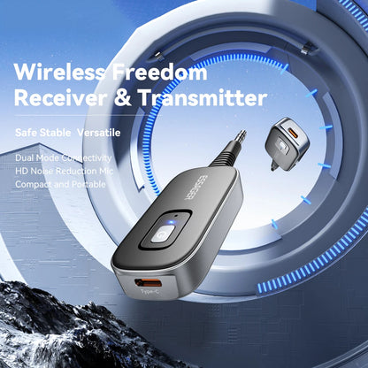 2-i-1 Bluetooth-Lydadapter med Modtager og Sender