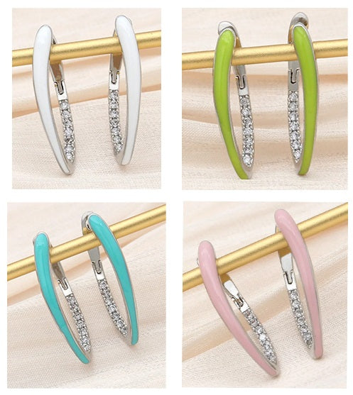 Emaljeøreringe til Kvinder