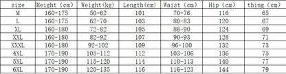 Herre Cargo Bukser i Store Størrelser (4XL-6XL)