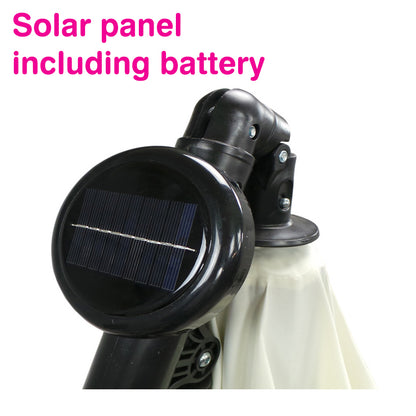 Elegant Udendørs Parasol med LED og Solcellepanel - Vælg mellem 300 cm eller 350 cm