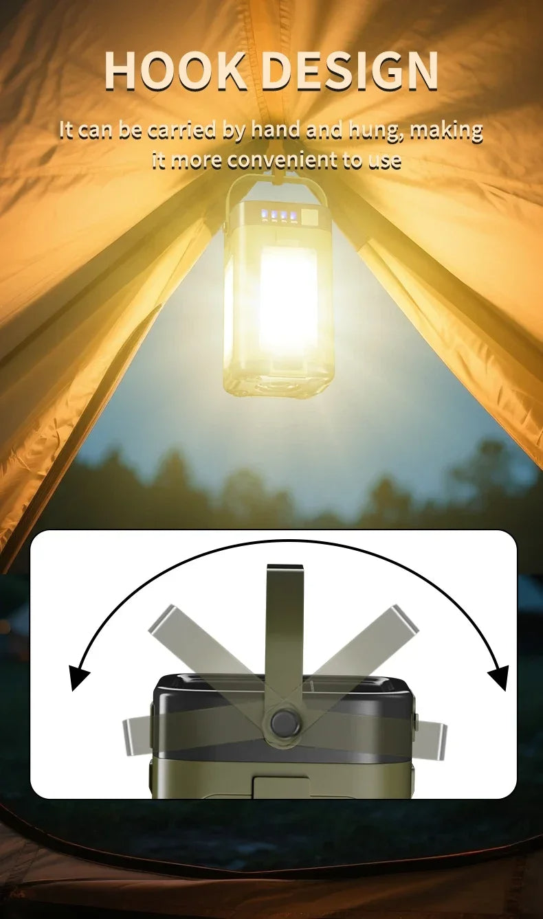 Sammenklappelig Solcelle Campinglampe