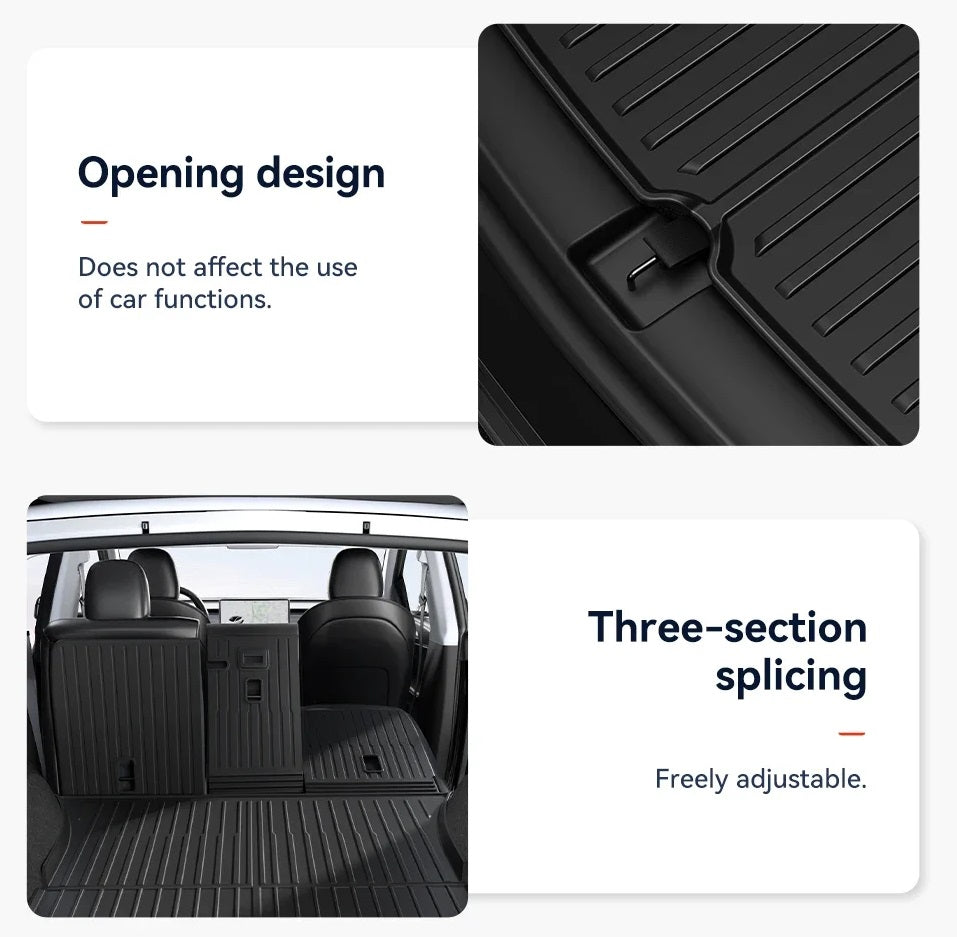 Tesla Model 3/Y Vandtæt TPE Bagagerumsmåtte