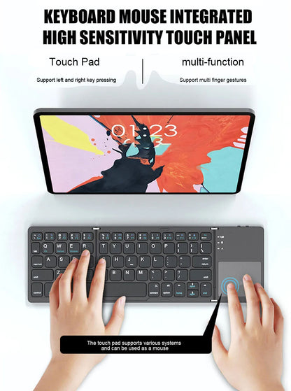 Bærbart Bluetooth Mini Foldbart Tastatur