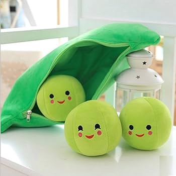 Sød Ærtebælg Plysbamse til Børn