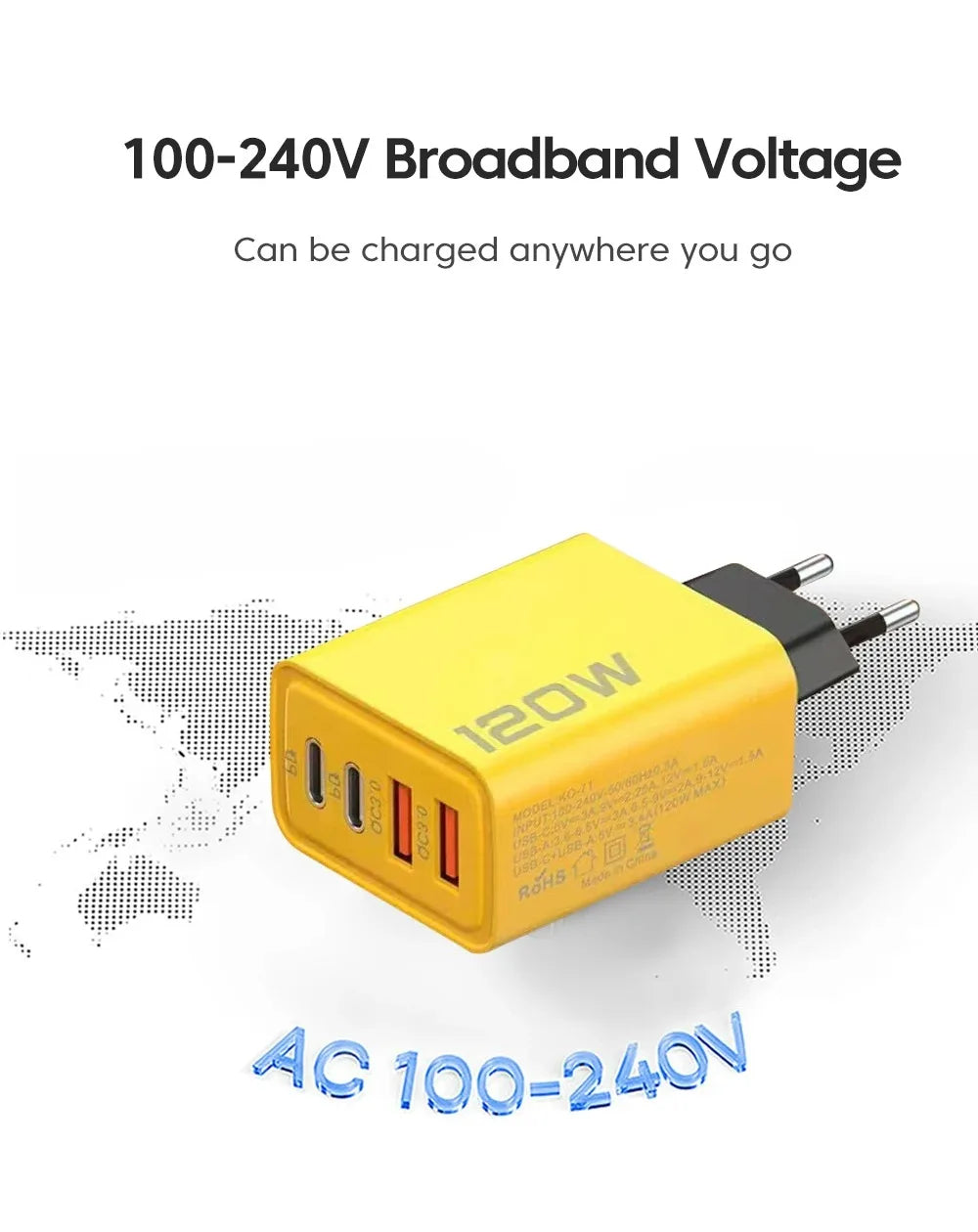 120W Hurtigopladeradapter USB-C