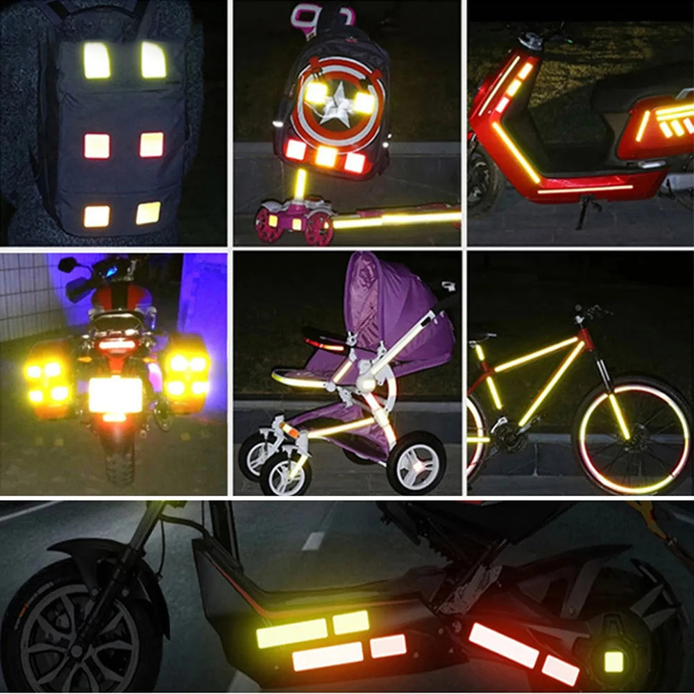 4 stk. Refleksklistermærker til Bildøren