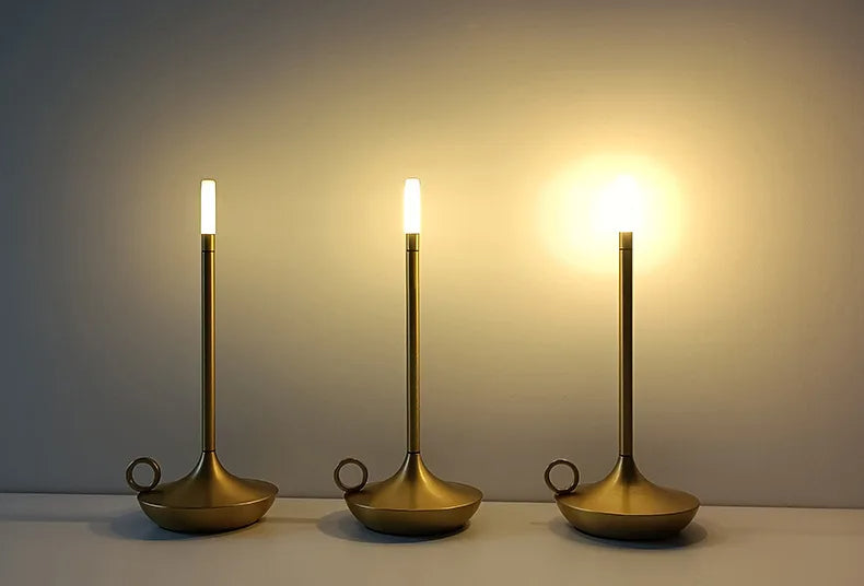 Genopladelig LED Stearinlys Bordlampe