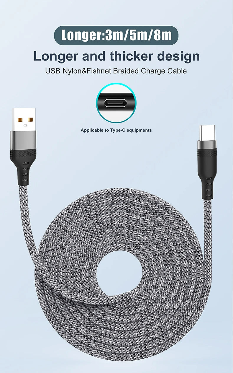 6A Hurtigopladning USB-kabel