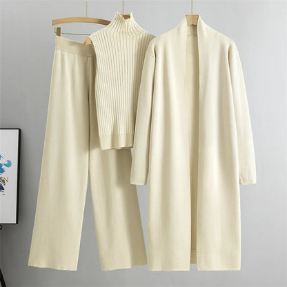 Dame 3-delt Cardigan Sæt