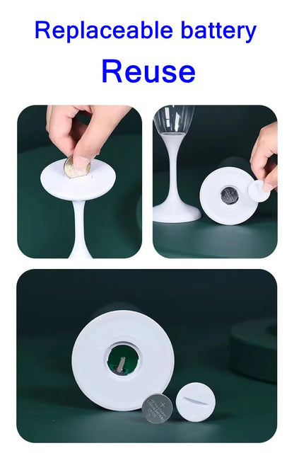 LED Champagne Festlys Glas