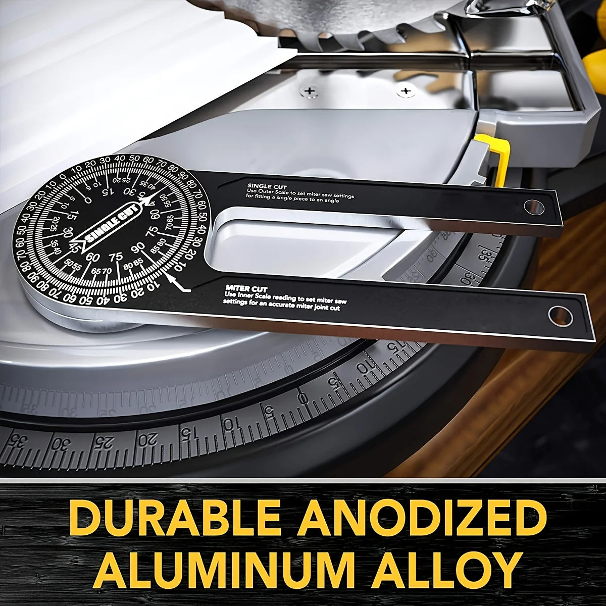 7-Tommer Aluminium Geringsav Vinkelfinder