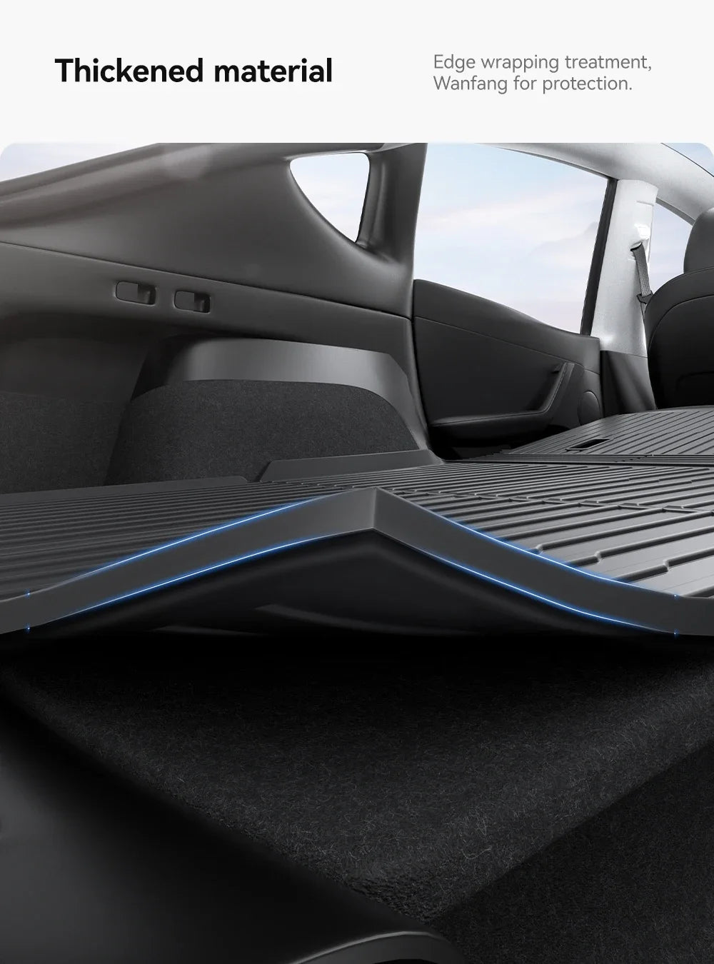 Tesla Model 3/Y Vandtæt TPE Bagagerumsmåtte