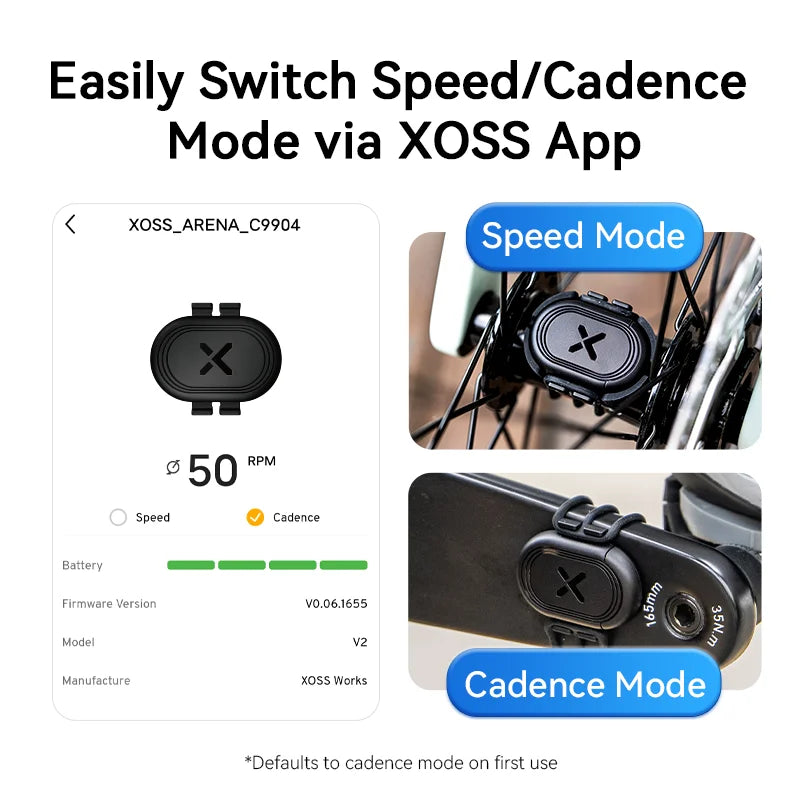 ANT+ Bluetooth Hastigheds- og Kadencesensor til Cykel