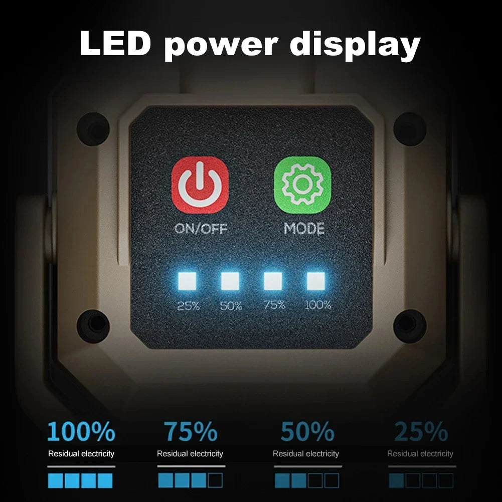 Mini Genopladelig LED-arbejdslampe Vandtæt Magnetisk