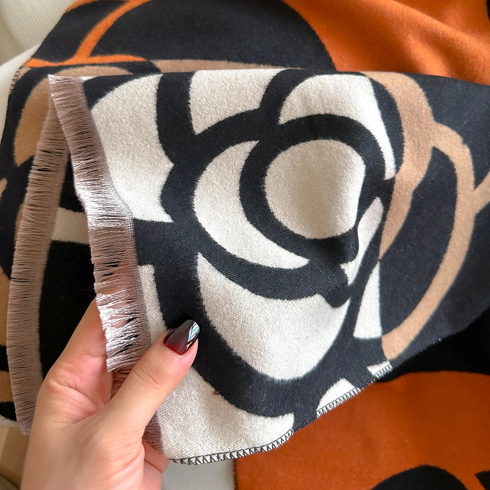 Tyk Varm Vintertørklæde til Kvinder