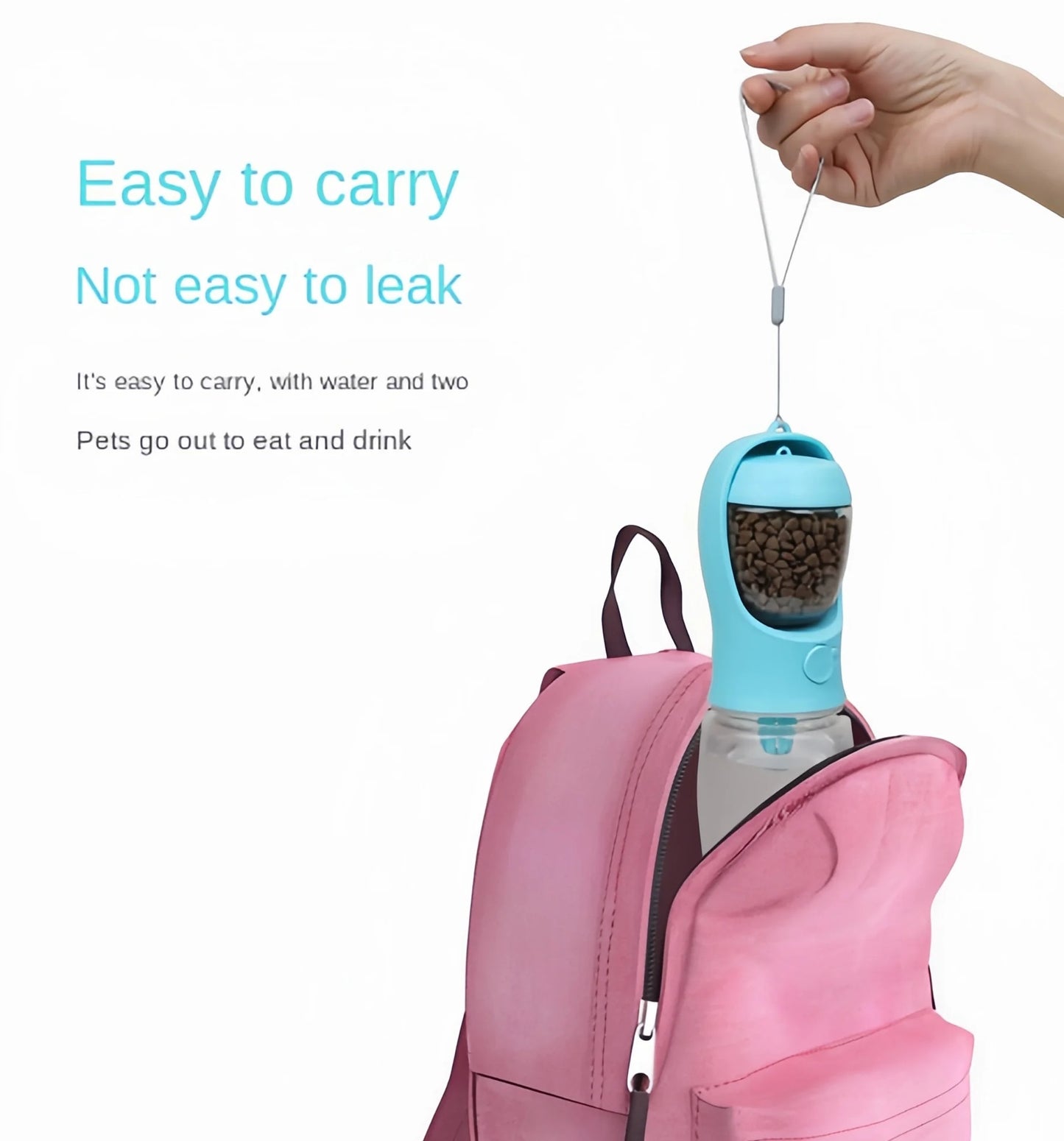 Bærbar Vand- og Foderflaske til Kæledyr