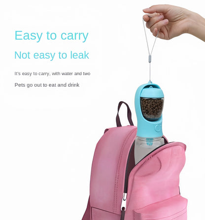 Bærbar Vand- og Foderflaske til Kæledyr