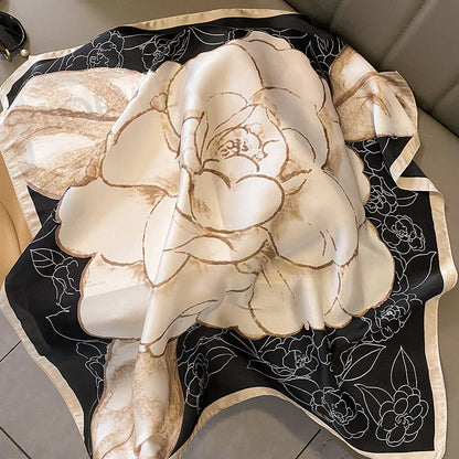 Silke Satin Tørklæde til Kvinder