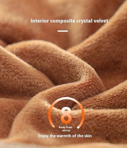 Varme Ruskind Vinterhandsker med Touchscreen til Mænd