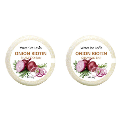 Løg & Biotin Hårsæbe 60g – Fugtgivende & Blødgørende