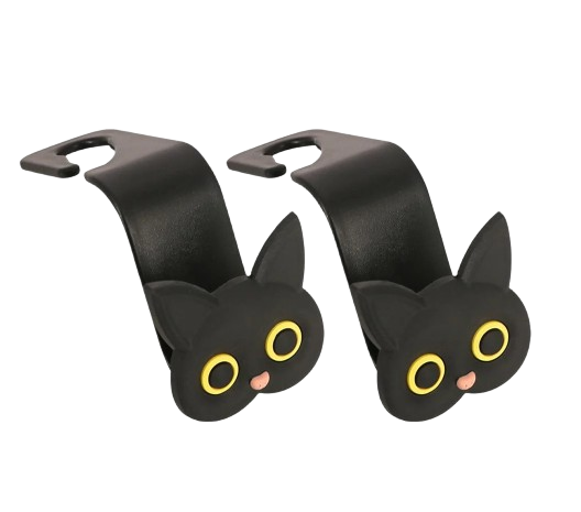 2 stk. Søde Katte Autokroge til Taske
