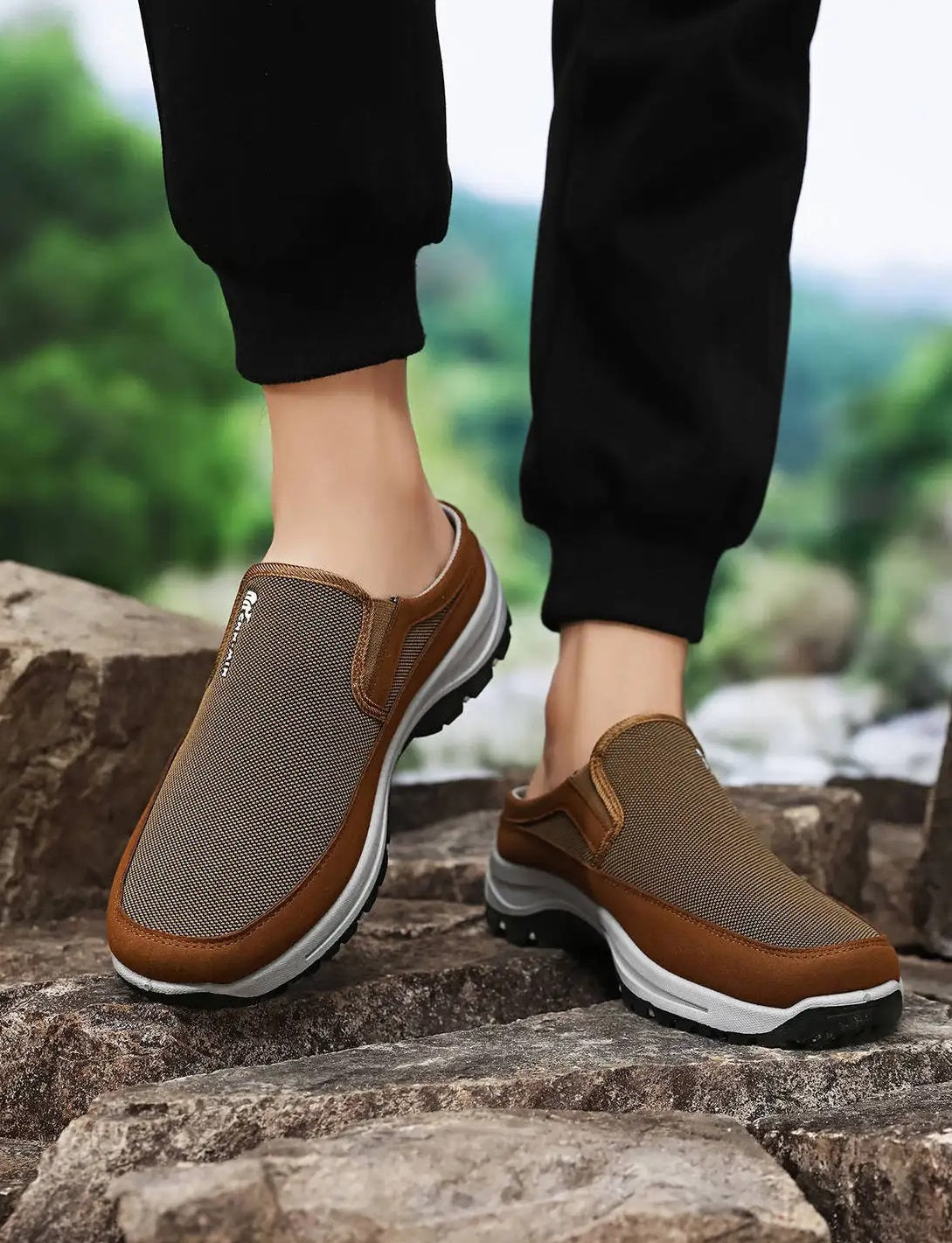 Åndbare Slip-On Sko til Herrer