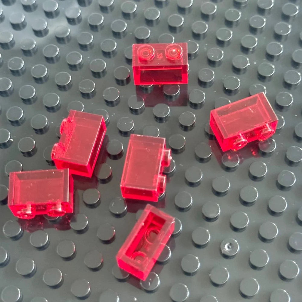 40 stk. Små Gennemsigtige 1x2 Byggeklodser Legetøj