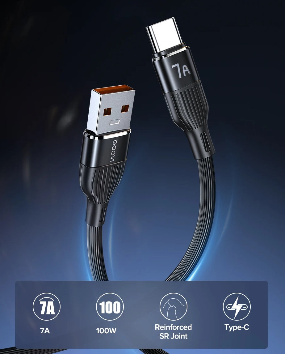 7A USB-C Hurtigopladningskabel