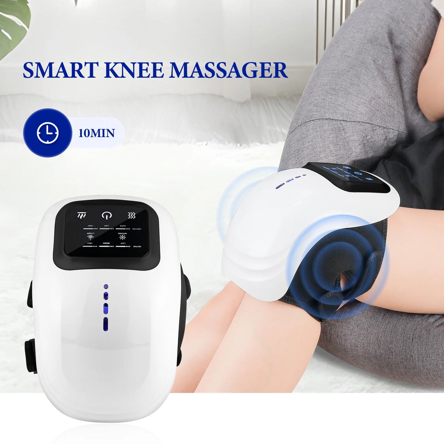 Smart Knæmassageapparat med Vibration og Lufttryk