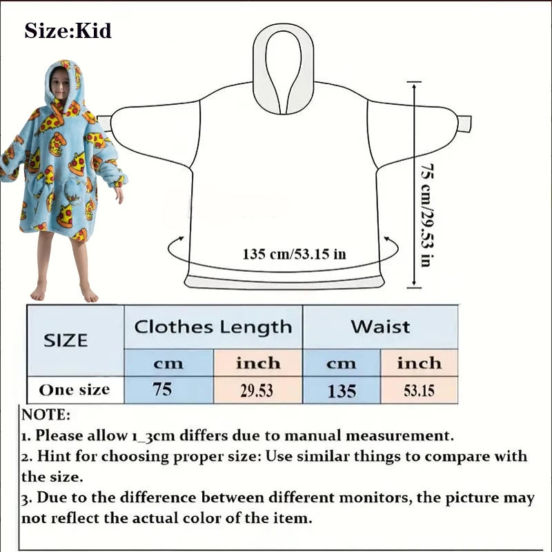 Varmt Oversize Sherpa Hættetæppe