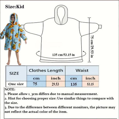 Varmt Oversize Sherpa Hættetæppe