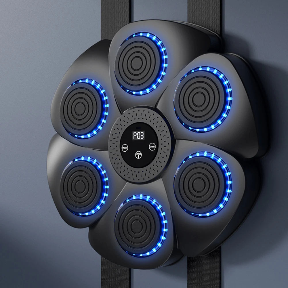 Smart Musikbokse Fitness Tracker – Interaktiv Hjemmetræning, Bluetooth, USB-Genopladelig