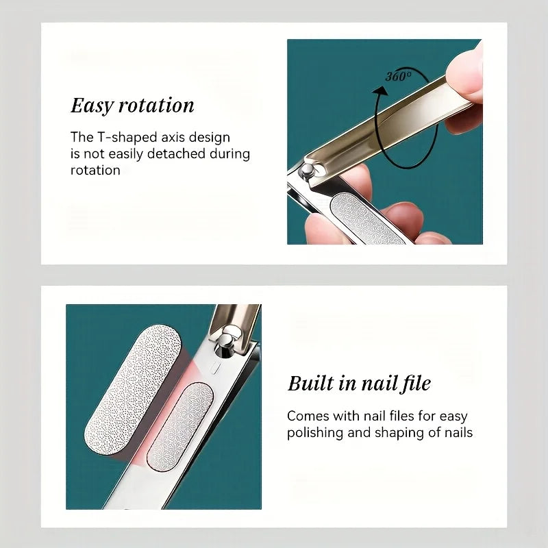 5-Delt Manicure- og Pedicuresæt med Etui