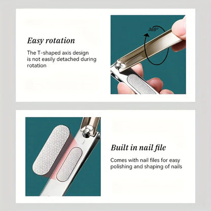 5-Delt Manicure- og Pedicuresæt med Etui
