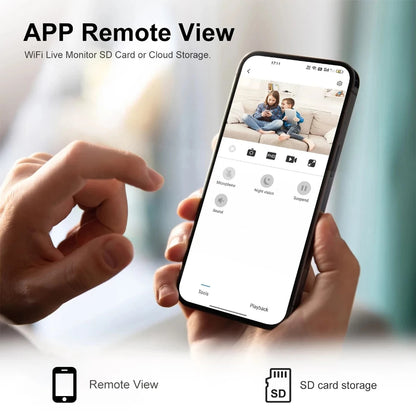 HD 1080P Mini WiFi-sikkerhedskamera med Persondetektion