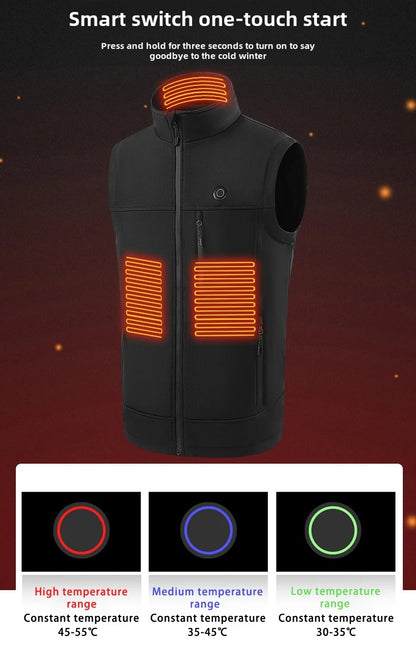 Elektrisk Opvarmet Vest til Mænd og Kvinder