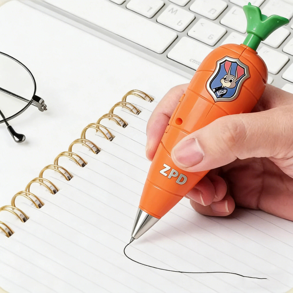 Judy Carrot 2-i-1 Stemmeoptagerpen 60 Sek. Minioptager