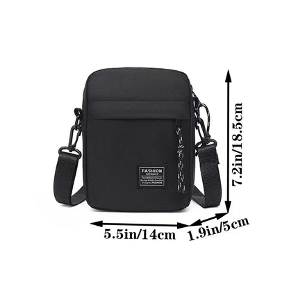 Casual Crossbody Taske i Nylon til Herre
