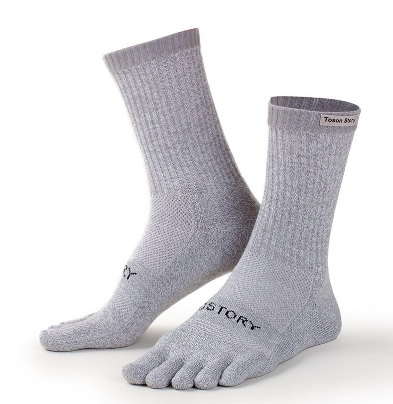 Åndbare Merinould Fem Tå Vinterstrømper