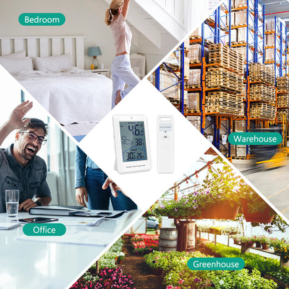 Trådløst Digitalt Termometer med Vejrstation