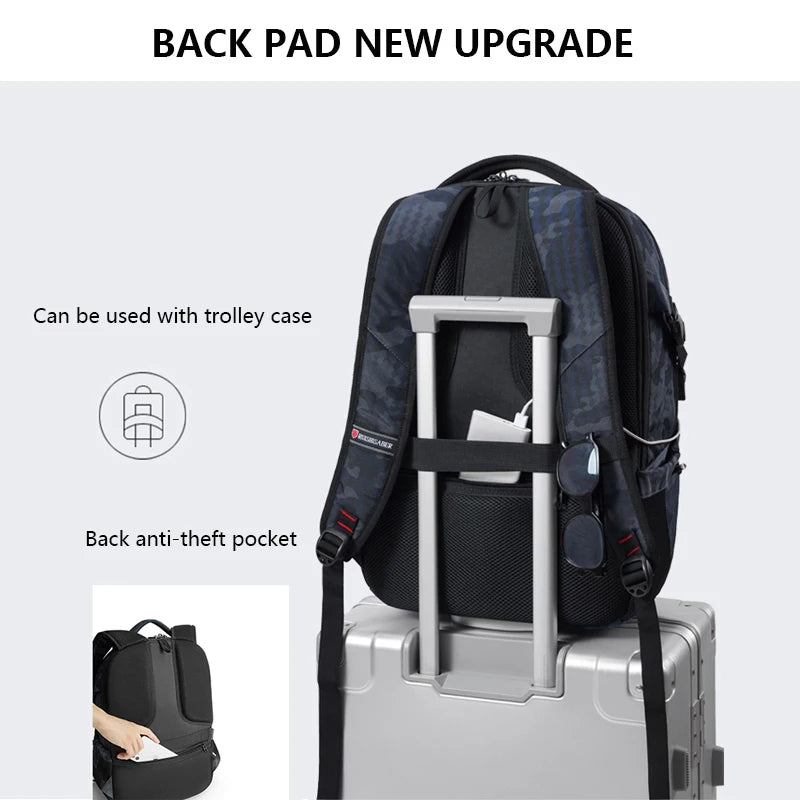 Vandtæt Laptoprygsæk med USB-Opladning