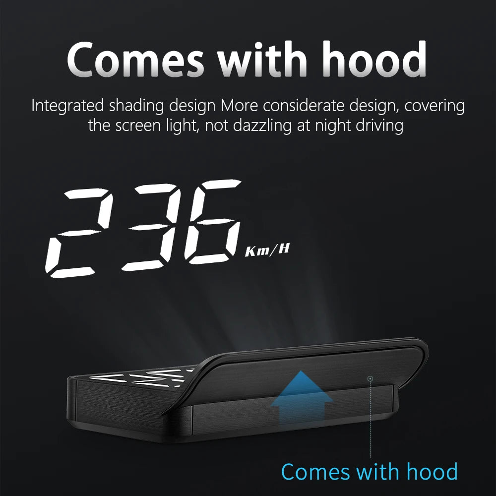 Digital Bil Hastighedometer HUD Display