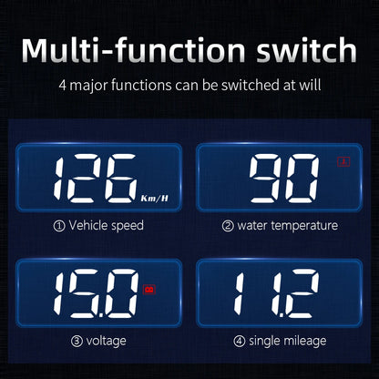 Digital Bil Hastighedometer HUD Display