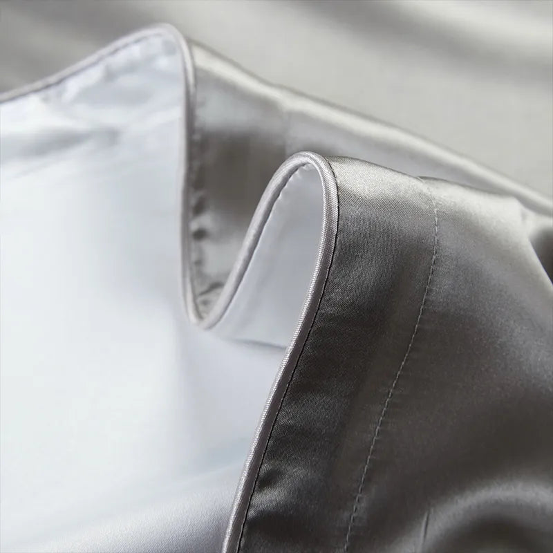 100% Naturlig Mulberry Silke Pudebetræk - Forside i Ren Silke & Bagside i Åndbar Lyocell Fiber