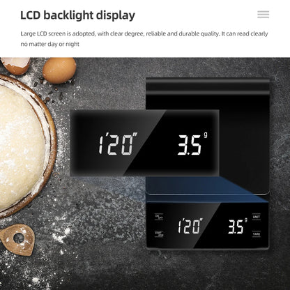 Digital Kaffevægt med Timer og LCD