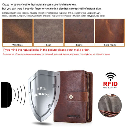 Læderpung Med RFID-beskyttelse