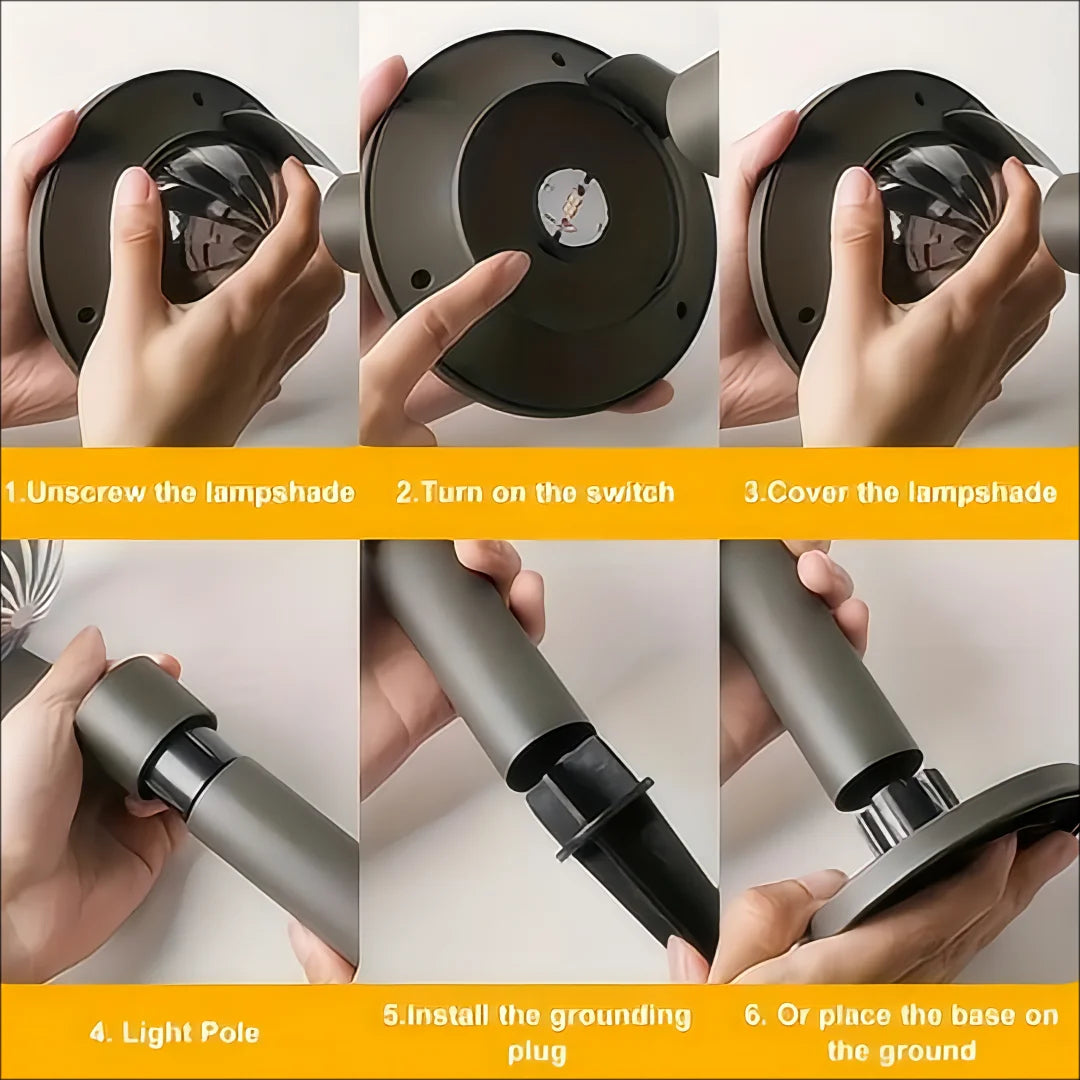 Vandtæt Solcelle LED Havelampe