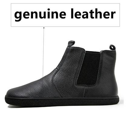 Barfodede Læderstøvler til Mænd & Kvinder med Uldfor