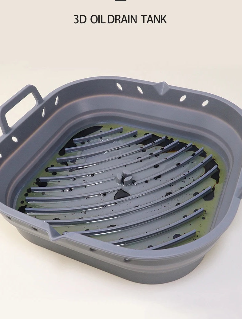 Genanvendelige Silikonebakker til Airfryer 5,5–7,5 L