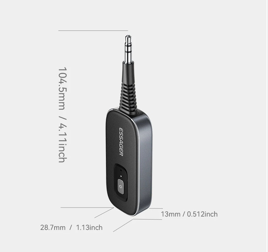 2-i-1 Bluetooth-Lydadapter med Modtager og Sender